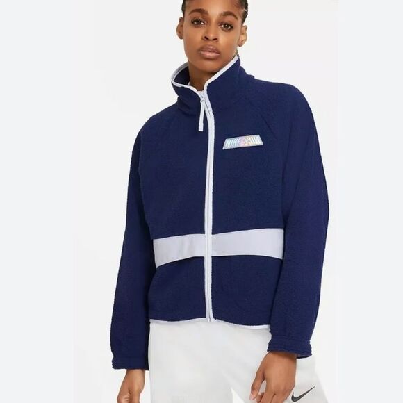 Nike Sportswear Swoosh Sherpa Jacket - Picture 1 of 5